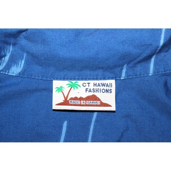 CT HAWAII FASHIONS Made in Hawaii 100% Cotton Button Up Shirt - Tropical Print - Picture 11 of 14